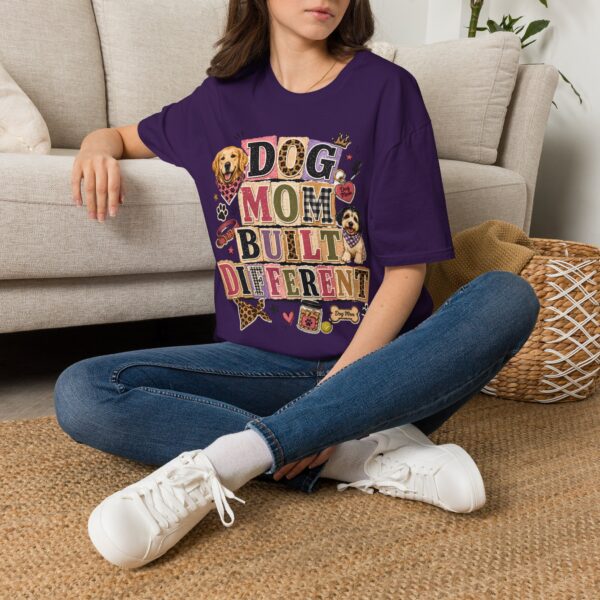 Dog Mom, Built Different T-Shirt — Cute Graphic Tee for Dog Lovers