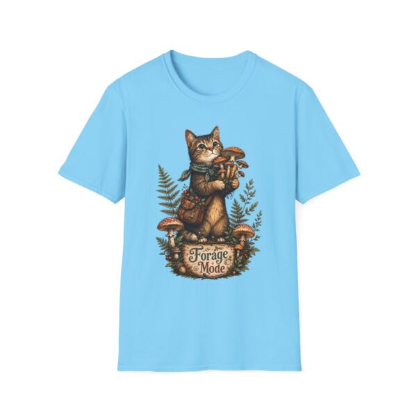 Cat Forager T-Shirt — Cute Kitten Holding Mushrooms “Forage Mode”