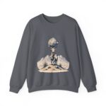 Goat Disco Crewneck Sweatshirt — Retro Disco Ball Farm Graphic