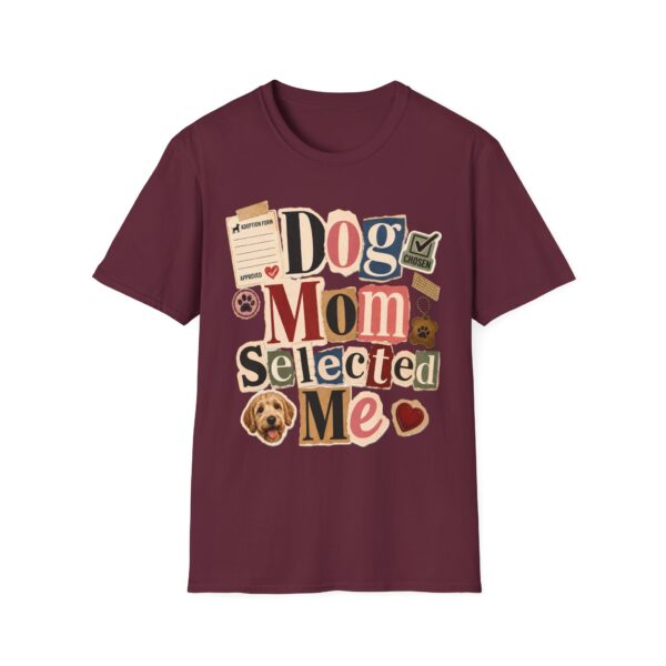 Dog Mom "Selected Me" T-Shirt — Cute Rescue Dog Lover Tee