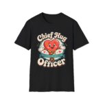 Chief Hug Officer T-Shirt — Cute Retro Heart Cartoon Gift