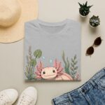 Cute Pink Axolotl T-Shirt — "Cute, Weird, and Thriving"