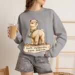 Alpaca Crewneck Sweatshirt – "Soft outside, sass inside" Cozy Graphic Pullover