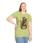 Cat Forager T-Shirt — Cute Kitten Holding Mushrooms “Forage Mode”