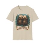 Otter Couple T-Shirt — "Gentle Paws, Brave Hearts" Cute Animal Tee