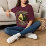 Avocado With Boundaries T-Shirt — Funny Self-Care Fruit Graphic Tee