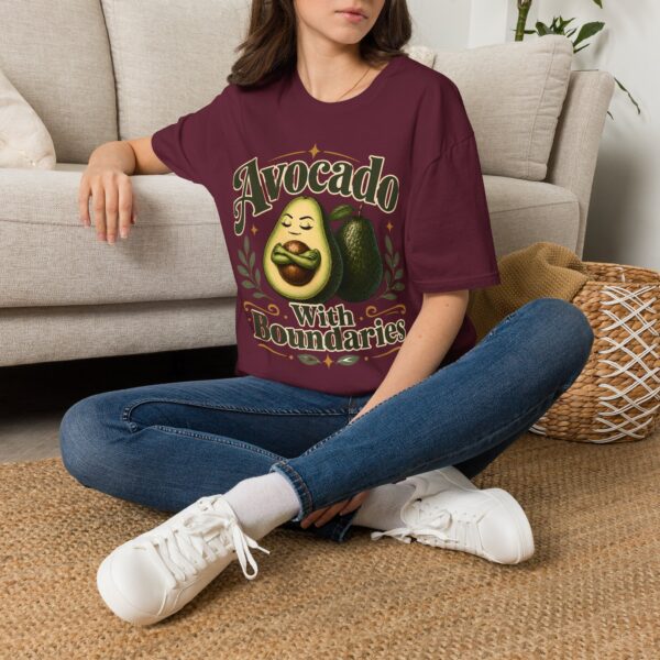 Avocado With Boundaries T-Shirt — Funny Self-Care Fruit Graphic Tee