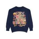 Dog Mom Built Different Sweatshirt — Paw Print Crewneck for Dog Lovers