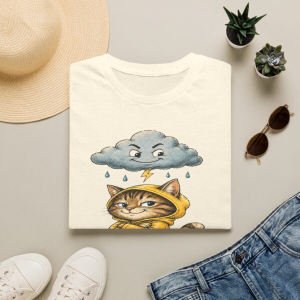 Cat Forecast T-Shirt — "Forecast: Mischief" Cute Rainy Day Cat Tee