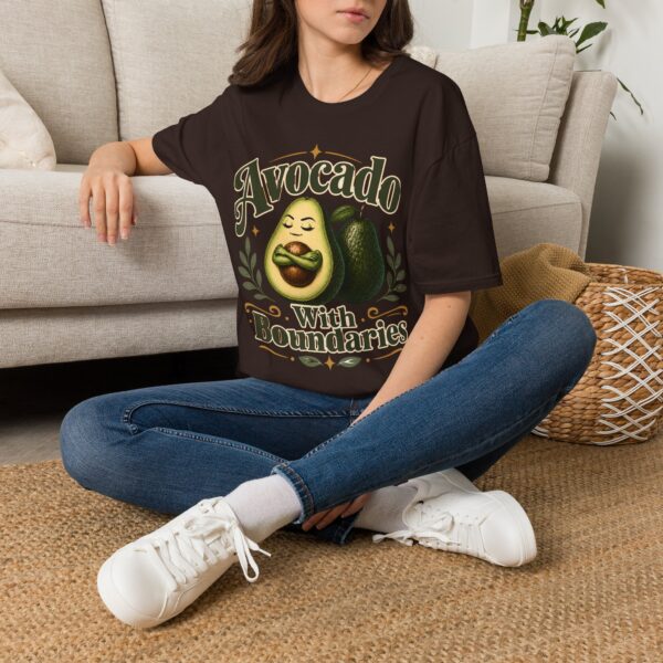Avocado With Boundaries T-Shirt — Funny Self-Care Fruit Graphic Tee
