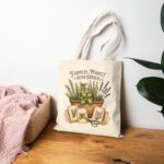 Farmers Market Herb Garden Canvas Tote Bag