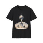 Goat Disco T-Shirt — Retro Monochrome 'Unfazed Goat' Graphic
