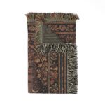 Mushroom Forest Woven Blanket — Cozy Boho Throw for Nature Lovers