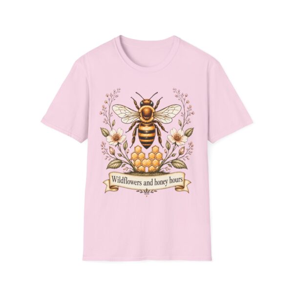 Bee Floral T-Shirt — "Wildflowers and Honey Hours" Graphic Tee