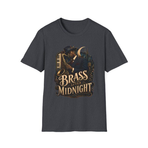Brass After Midnight Vintage Jazz Saxophonist T-Shirt