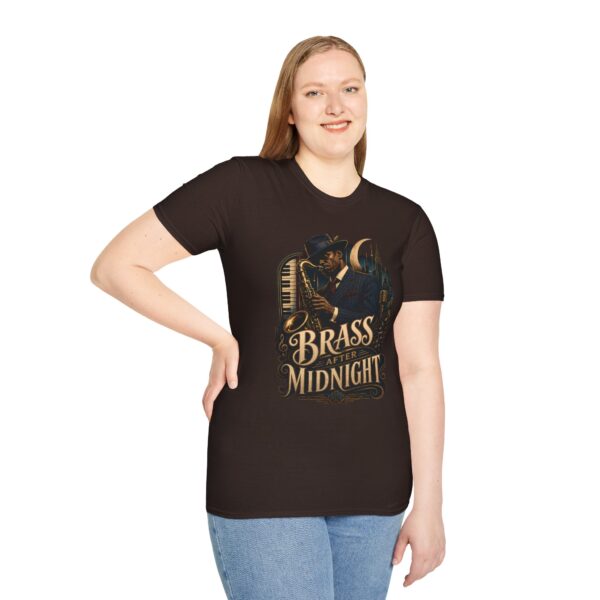 Brass After Midnight Vintage Jazz Saxophonist T-Shirt