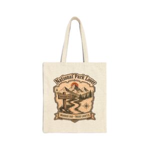 Tote — "National Park Lover" Canvas Tote Bag | Wander Far, Tread Lightly