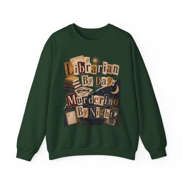 Librarian By Day Murderino By Night Sweatshirt — Cozy Mystery Lover Crewneck