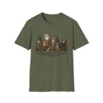 Moonlight in the Pines Wildlife T-Shirt — Deer, Bear, Fox & Owl Nature Tee