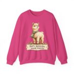 Alpaca Crewneck Sweatshirt – "Soft outside, sass inside" Cozy Graphic Pullover
