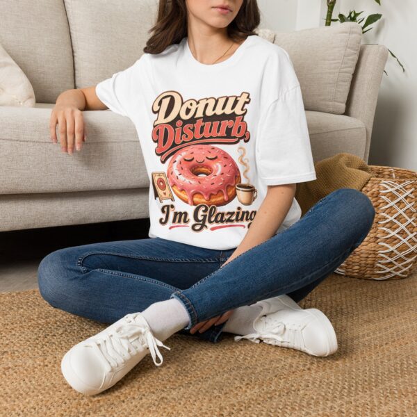 Donut Disturb T-Shirt — "I’m Glazing" Funny Donut Tee for Coffee Lovers