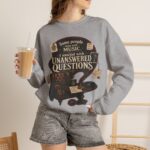 True Crime Sweatshirt — "I Unwind with Unanswered Questions" Crewneck