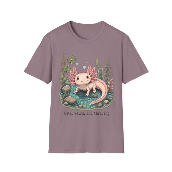 Cute Pink Axolotl T-Shirt — "Cute, Weird, and Thriving"