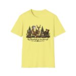 Moonlight in the Pines Wildlife T-Shirt — Deer, Bear, Fox & Owl Nature Tee