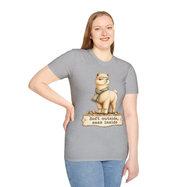 Alpaca T-Shirt — "Soft Outside, Sass Inside" Graphic Tee