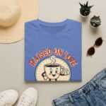 Raised on Love, Running on Coffee T-Shirt — Cute Coffee Lover Tee