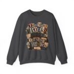 Sweatshirt — "Too Many Books, Too Many Bodies" Cozy Reader Crewneck
