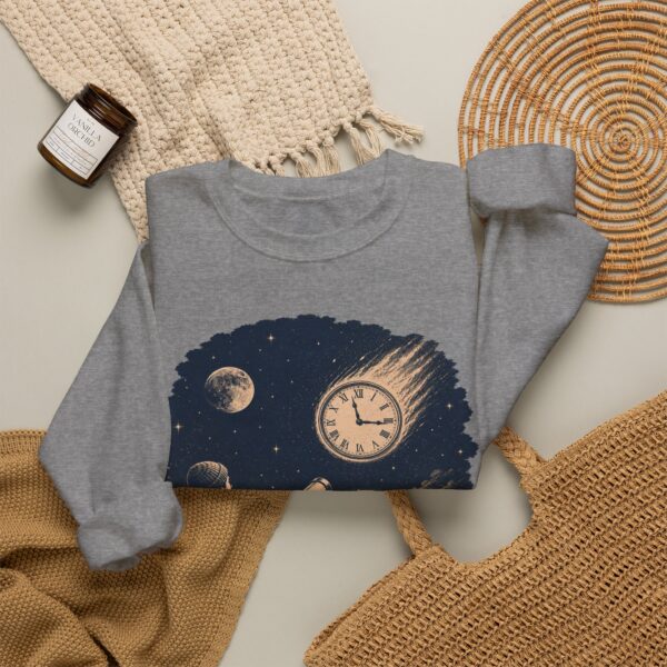 Retro Astronomer Sweatshirt — Falling Star (Broken Clock)