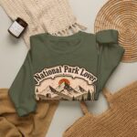 National Park Lover Vintage Hiking Crewneck Sweatshirt
