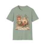 Tea Time Floral T-Shirt — "Sip Slowly, Stay Cozy" Vintage Teapot Tee