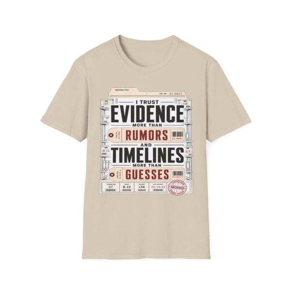 True Crime T-Shirt — "I Trust Evidence More Than Rumors"
