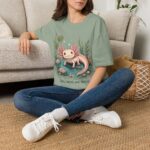 Cute Pink Axolotl T-Shirt — "Cute, Weird, and Thriving"