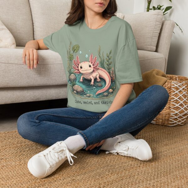 Cute Pink Axolotl T-Shirt — "Cute, Weird, and Thriving"