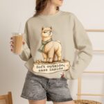 Alpaca Crewneck Sweatshirt – "Soft outside, sass inside" Cozy Graphic Pullover