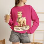 Alpaca Crewneck Sweatshirt – "Soft outside, sass inside" Cozy Graphic Pullover