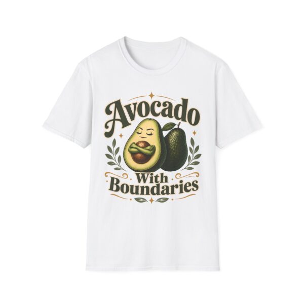 Avocado With Boundaries T-Shirt — Funny Self-Care Fruit Graphic Tee