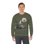 Vintage Frog & Floating Fishbowl Sweatshirt — Nostalgic Nature Crewneck