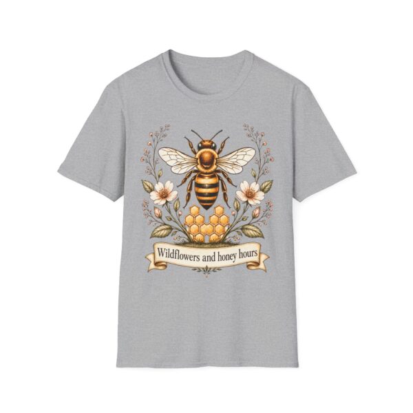 Bee Floral T-Shirt — "Wildflowers and Honey Hours" Graphic Tee