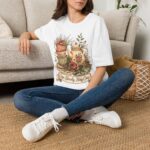 Tea Time Floral T-Shirt — "Sip Slowly, Stay Cozy" Vintage Teapot Tee