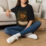 Mushrooms Walks Quiet Walks Wild Mushroom Basket T-Shirt | Foraging Nature Graphic Tee