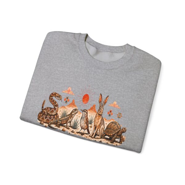 Desert Fox and Hare Illustration Sweatshirt | Soft Sand Sharp Instincts