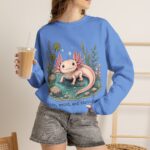 Axolotl Crewneck Sweatshirt — Cute, Weird & Thriving Graphic