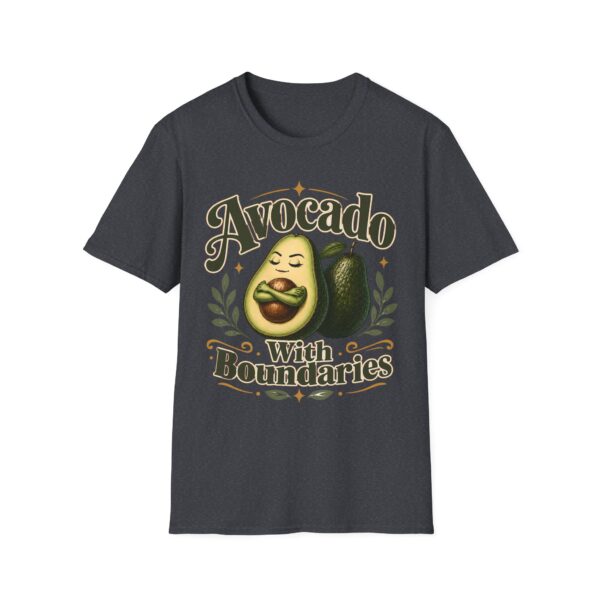 Avocado With Boundaries T-Shirt — Funny Self-Care Fruit Graphic Tee