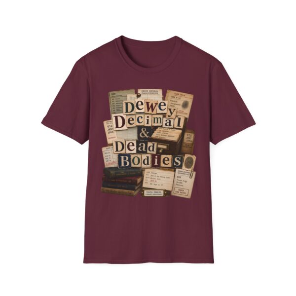 Dewey Decimal & Dead Bodies Vintage Library Horror T-Shirt