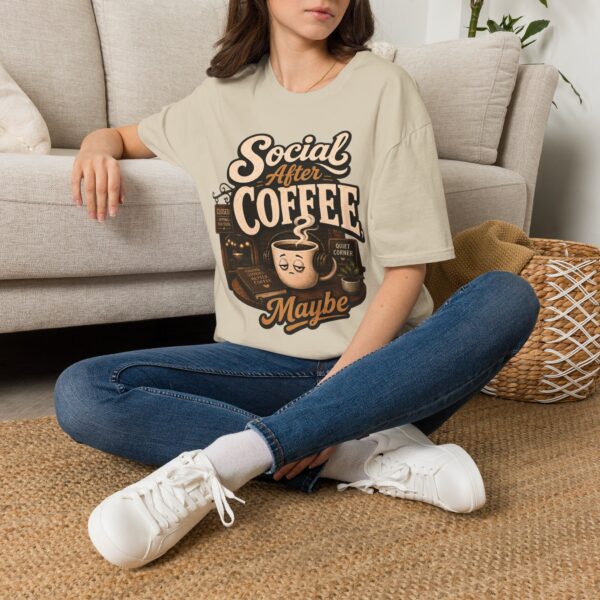 Social After Coffee T-Shirt — Funny Coffee Lover Tee (Maybe)