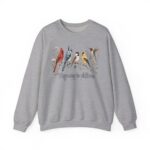 Birds of Winter "Wings Along the Wildflowers" Crewneck Sweatshirt